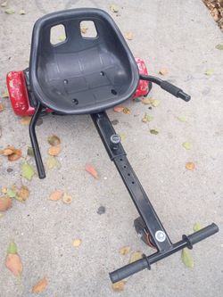 Hoverboard and go kart seat