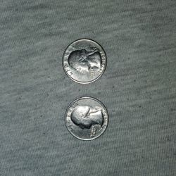 Two 1(contact info removed) BICENTENNIAL QUARTERS 