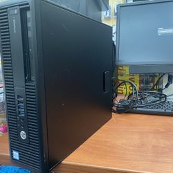 Hp EliteDesk 800 G2, Intel Core i5, 6th Gen, 500gb HDD, 8gb DDR4 Ram, Windows 11 Pro installed, Comes with USB wifi adapter and power cable only.  the