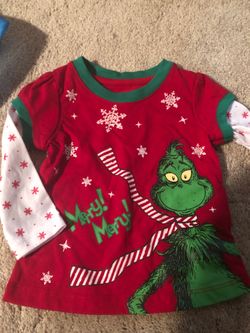 NWT new long sleeve Grinch T-shirt 12 mo
