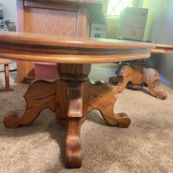 Set Of 3 Oak Coffee Tables