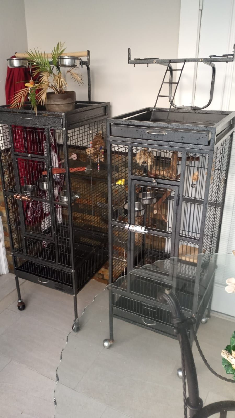 Bird Cage With Play Stand 