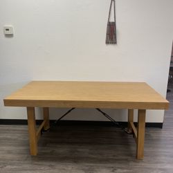 Large Dining Table 68” – Very Sturdy, No Wobble