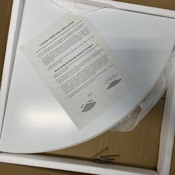 Brand New Floating Corner Shelf White