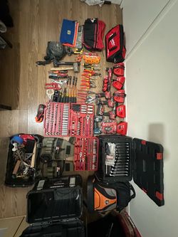 Large Mixed Tool Lot Milwaukee Craftsman Husky