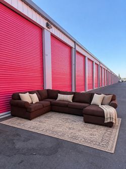 Brown Ashley Sectional Couch w/ Chaise – FREE DELIVERY