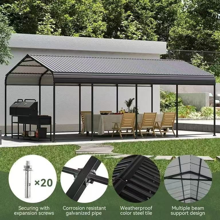 Aoxun 12x20 FT Metal Carport