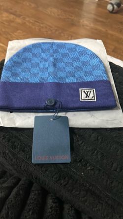 LV beanie color blue