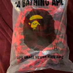 Bape Hoodie , Medium, Red