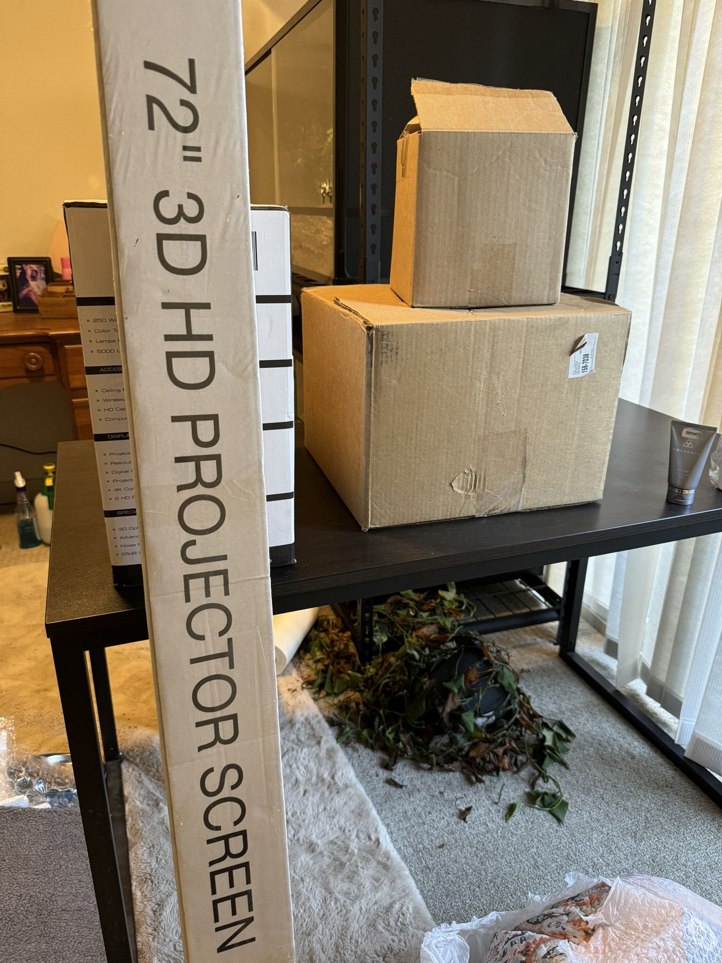 72” Projector Screen, Unopened Never Used