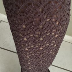 Boots Woven See Through Preowned Excellent Condition Size 7