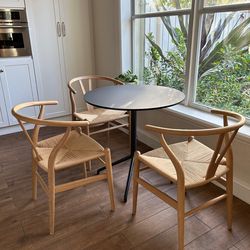 Han J Wegner for Carl Hansen Authentic CH24 Wishbone Chairs(3)