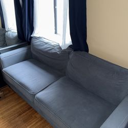 Navy blue couch