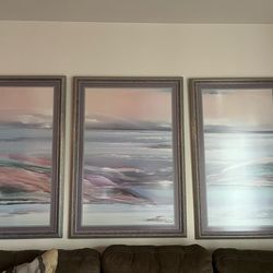 3 framed pictures