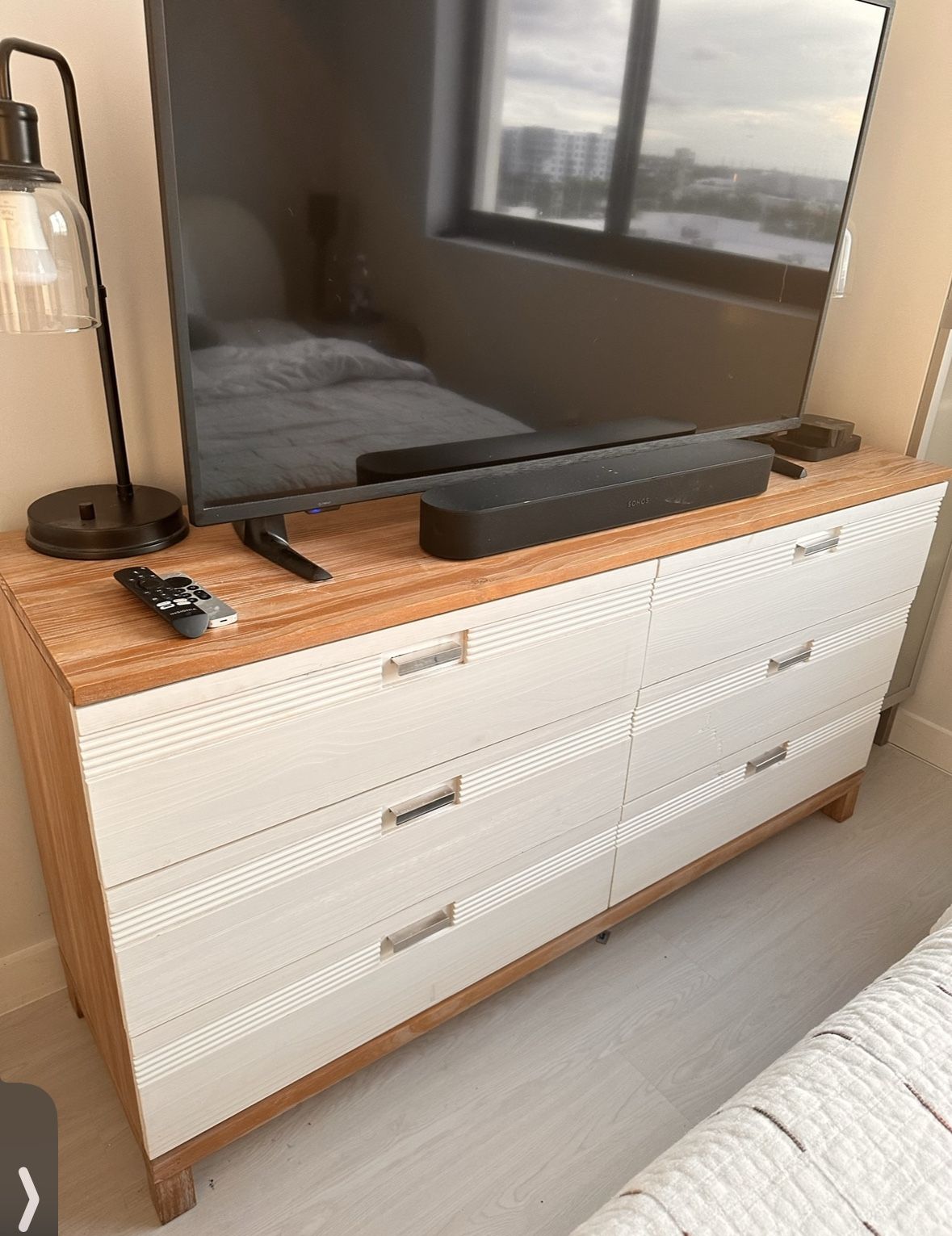 Modern Contemporary Pecan Dresser