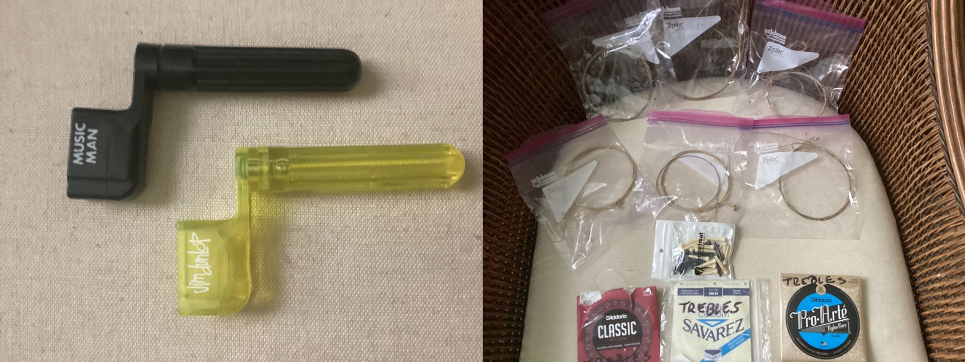 Acoustic Guitar Strings And Bridge Pins Bargain Bag!