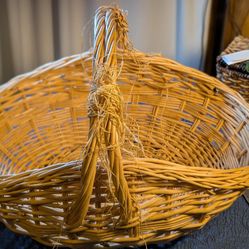 Wicker Basket LARGE 26"w X 18" L
