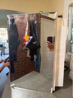 Surface Mount Frameless Beveled Mirror Medicine Cabinet