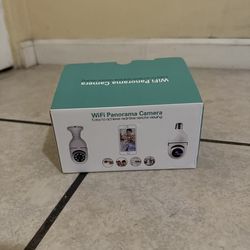 WiFi Panorama Security Camera Bulb – 360° Smart Home Surveillance