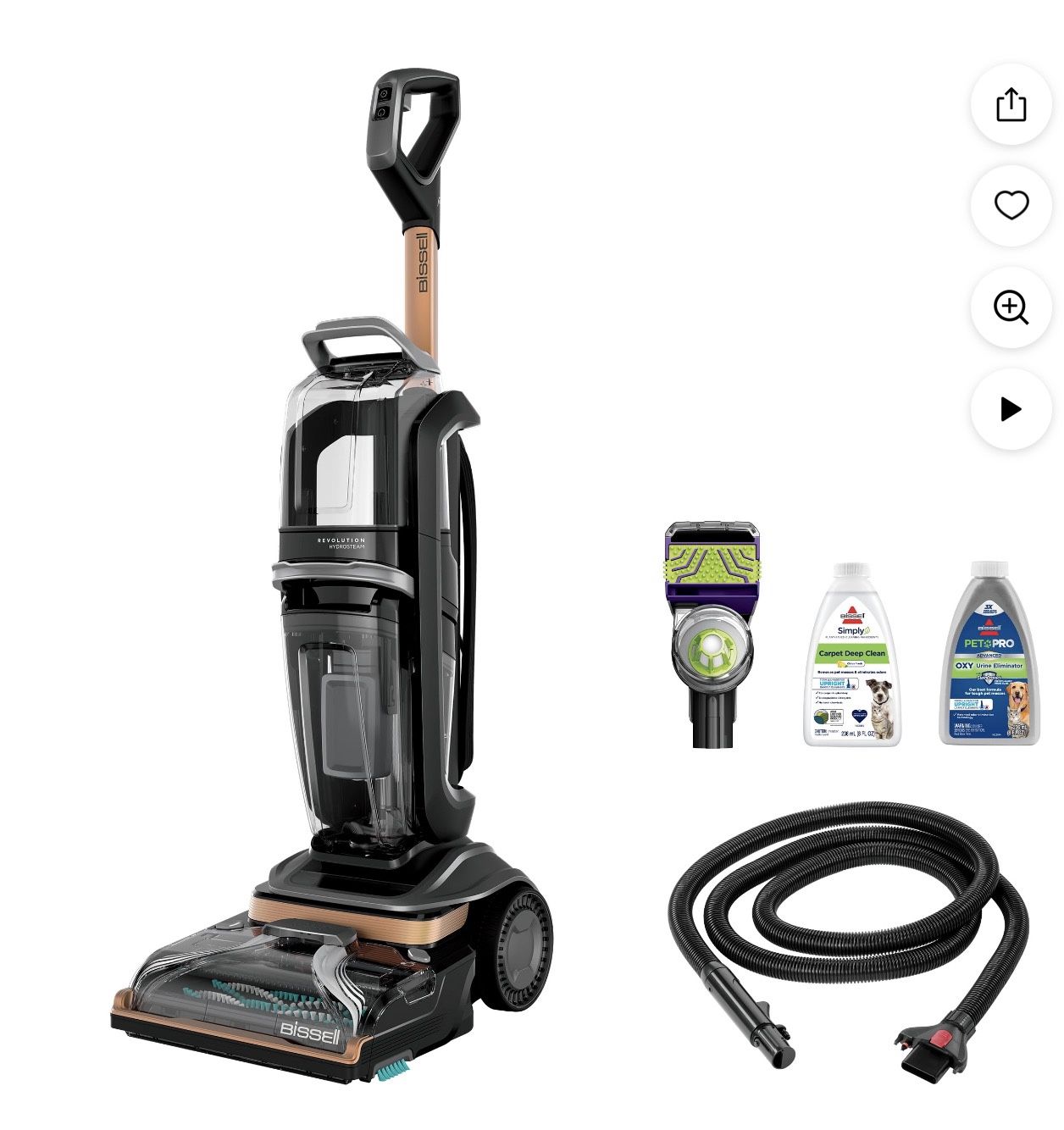 BISSELL Revolution HydroSteam Carpet Cleaner 