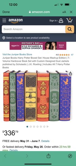  Juniper Books Harry Potter Boxed Set: House Mashup