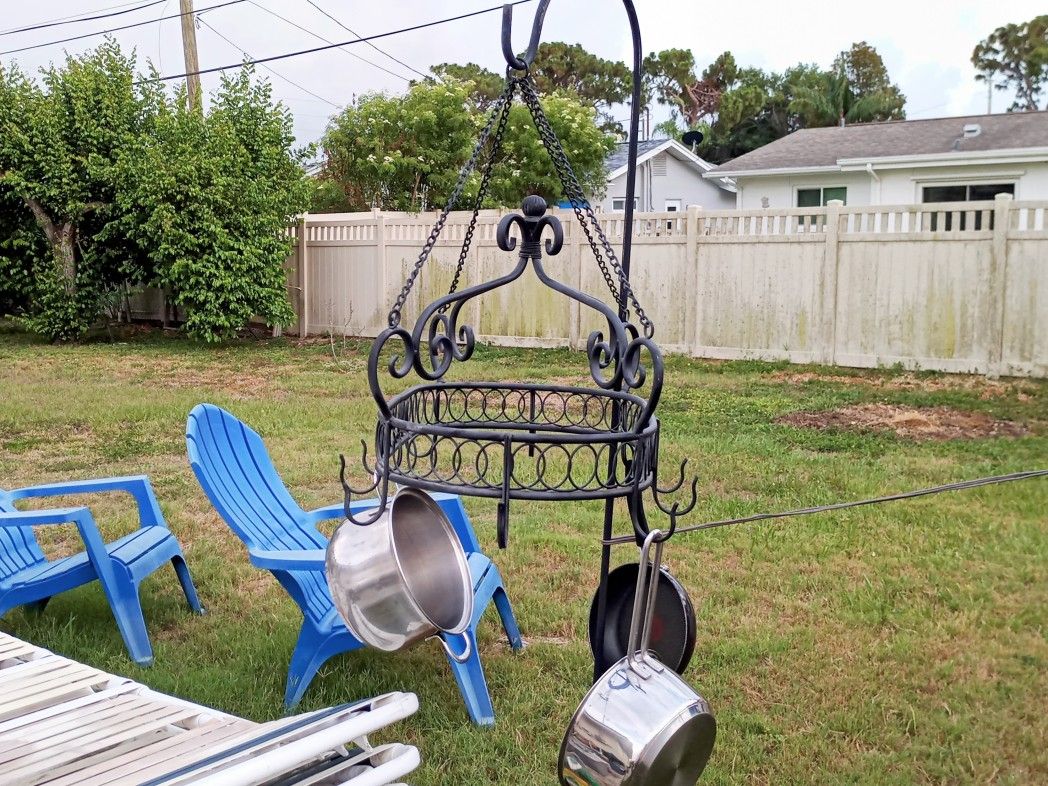 Ceiling Pot Rack for Kitchen