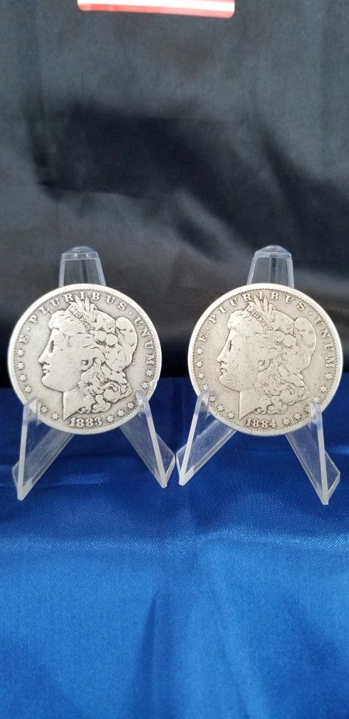 1883-P/1884-P MORGAN SILVER DOLLARS 
