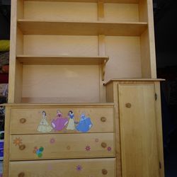 Available 2 pc solid wood children shelving