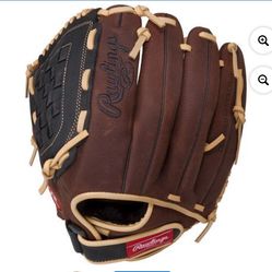 Brand New Rawlings 12.5" Baseball & Softball Glove, Left Hand Throw