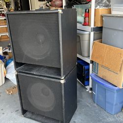 Custom 5/4 Plywood 1-15” Speakers (Pair)
