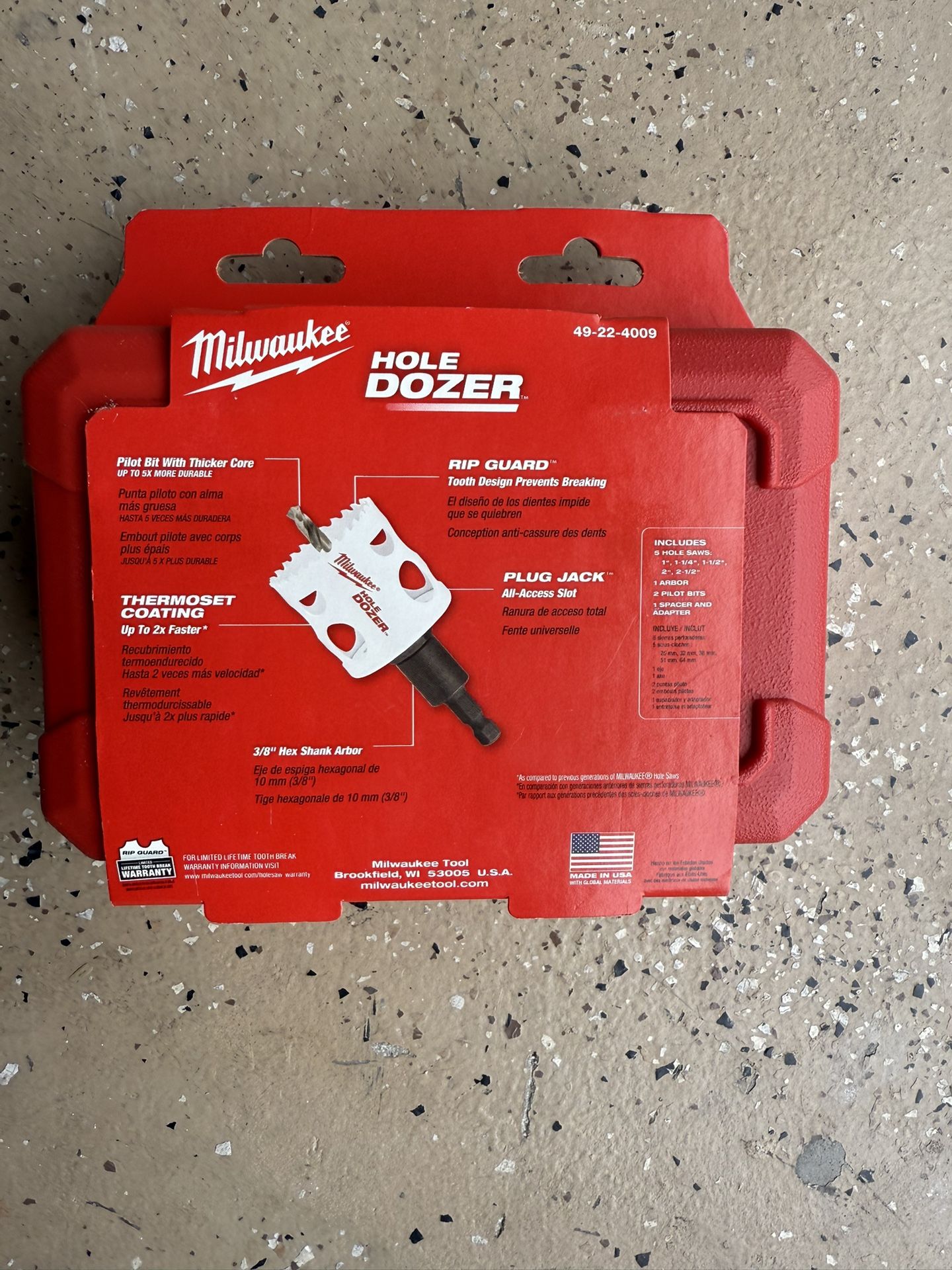Bi Metal Hole Saw Kit 9 Pieces