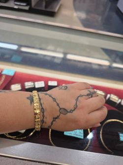 14k nugget braclet