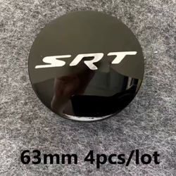 4 63mm 2.48" rim SRT Hellcat center caps see 12 pics sold separately SHIPPING is AVAILABLE  also