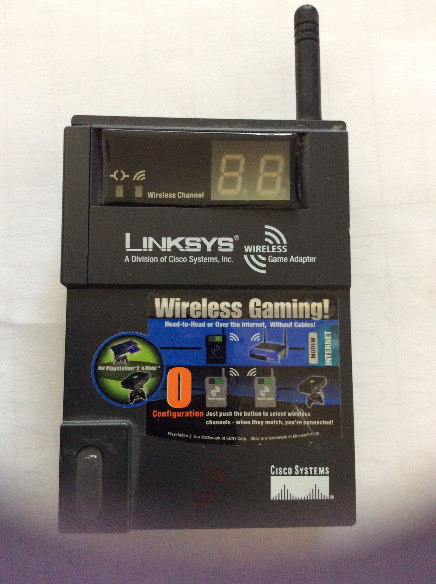 Linksys wireless extender with channel display