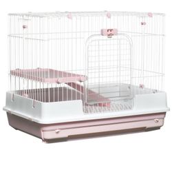 UNUSED! 2-Level Small Animal Cage Rabbit Hutch, Removable Tray, Platform & Ramp for Bunny/Rat/Ferret