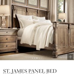 Restoration hardware st james king bed outlet