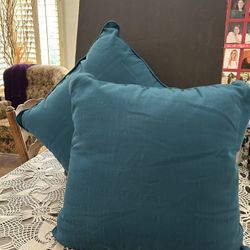 Turquoise Stuffed Pillows