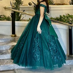 Sweet 15 Dress Emerald Green 