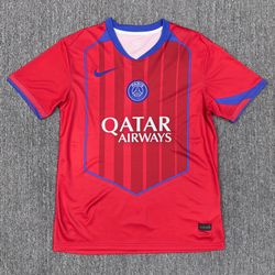 Paris Saint-Germain 25/26 Jersey with Side Stripes - Brand New with Tags - S to 4XL