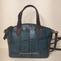 Dooney & Bourke teal tote bag