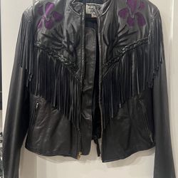 Leather Jacket With Chaps 1980s 