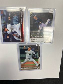 Yoshinobu Yamamoto dodger World  series MVP 3 Japanese baseball cards