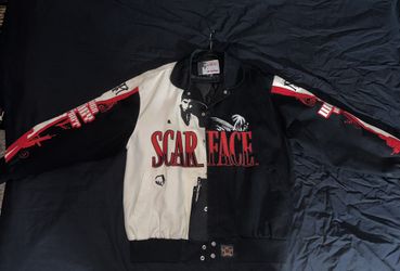 Vintage Scarface Tony Montana Jeff Hamilton Bomber Varsity Jacket XL Al 1983