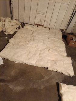 R-13 unfaced installation in strips