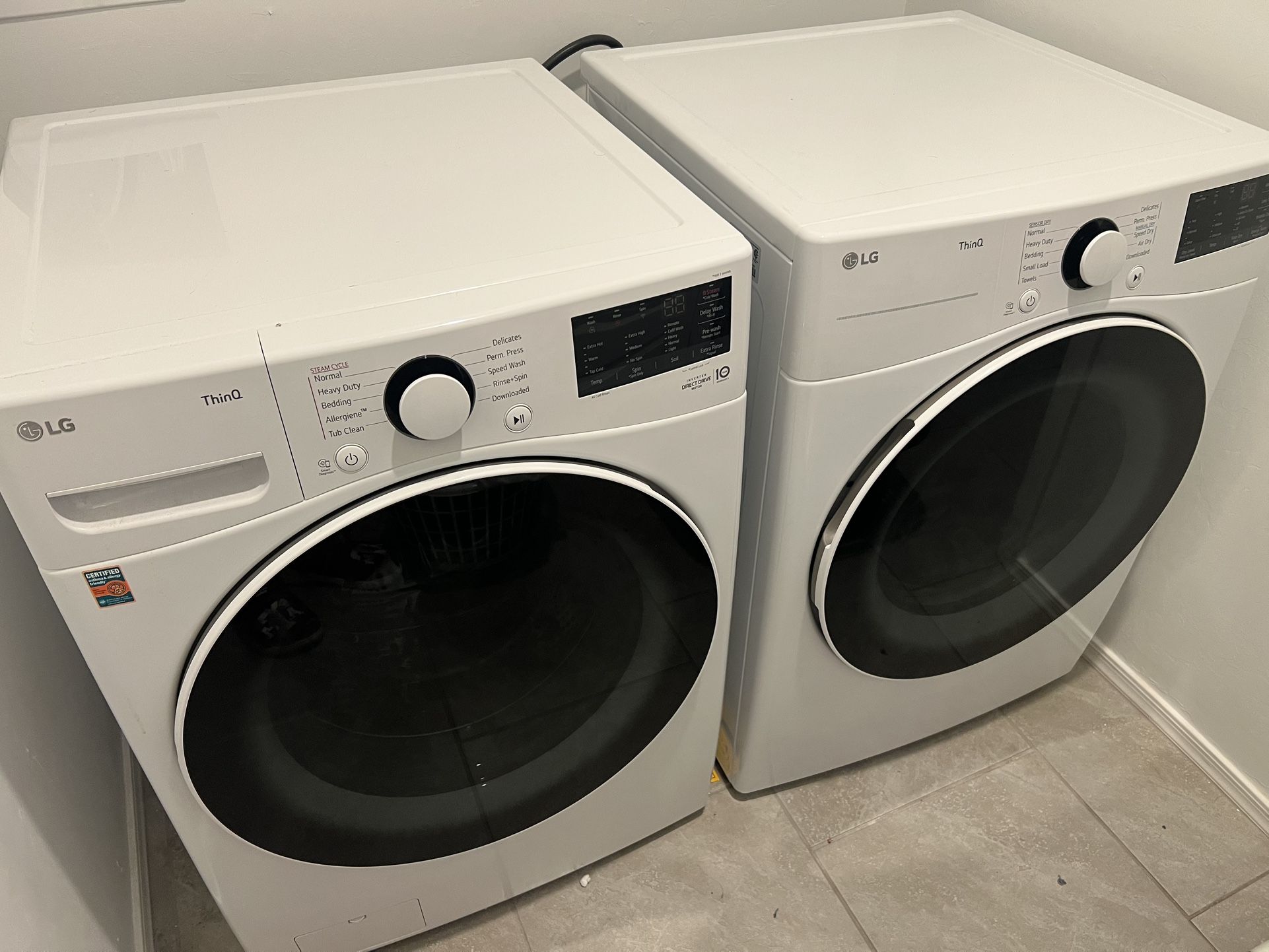 LG ThinQ Washer and Dryer