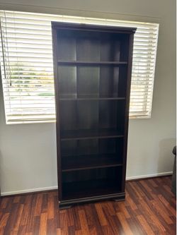 📚 FOR SALE – Tall Dark Wood Bookshelf (As‑Is)