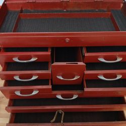 Excellent Working Tool Box With New Rubber In The Bottoms Of  All The Drawers.