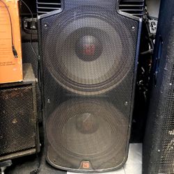 MR DJ PBX6500BAT Professional Dual Powered/Active PA Speaker Black Portable