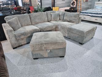 Sectional with ottoman