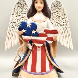 Jim Shore “Every Heart Beats True” Angel Patriotic Figurine (contact info removed)